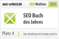 Buch?Top Rankings bei Google und Co? bei SEO-Wahlen 2013 mit Top-Platzierung gekürt!