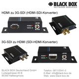 Neue HDMI zu SDI-Adapter sowie SDI zu HDMI-Konverter im Black Box-Portfolio