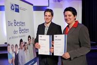 Vier jahrgangsbeste Azubis bei Pierburg