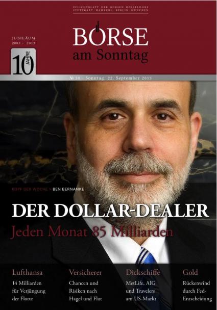 Börse am Sonntag kommt als Print-Magazin / Elektronisches Pflichtblatt der deutschen Börse erzielt 2013 Rekordergebnis / Mehr als 100.000 Abonnenten / Neuer Chefredakteur (FOTO)