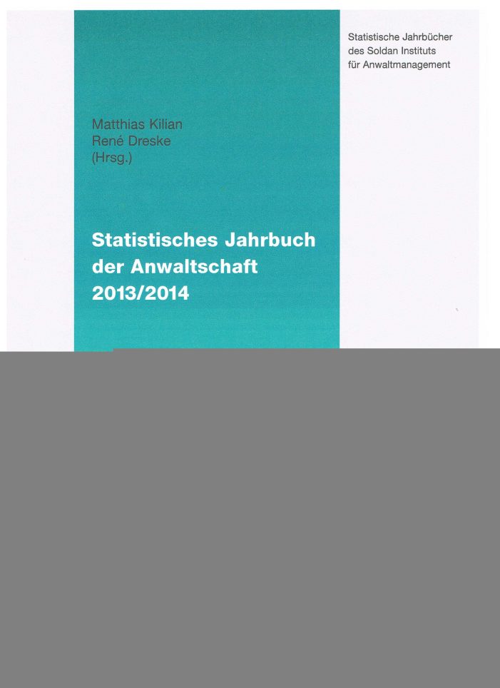 Statistisches Jahrbuch der Anwaltschaft neu erschienen