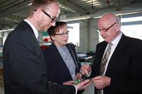 Regierungspräsidentin Marianne Thomann-Stahl besucht MSF Vathauer-Antriebstechnik