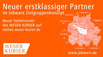 Jobware im Bremer Land / Jobbörse Jobware und WESER-KURIER kooperieren im Stellenmarkt (FOTO)