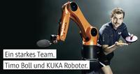 Timo Boll und KUKA Roboter – ein starkesTeam