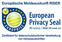 Melderegisterauskunft RISER: EuroPriSe-Datenschutzsiegel rezertifiziert
