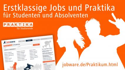 Vom Hörsaal direkt ins Praktikum / Jobware öffnet neuen Stellenmarkt für Studierende (FOTO)