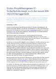 Erstes Projektbezogenes IT-Sicherheitskonzept nach der neuen ZDv 54/100 fertiggestellt