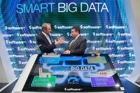 CeBIT 2014: Wirtschaftsminister Sigmar Gabriel besucht den Stand der Software AG