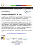 Symposium: Offshore-Windparks – aber sicher!