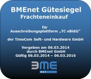 Geht in Verlängerung: BME-Gütesiegel für Ausschreibungsplattform von TimoCom