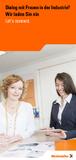 Dialog mit Frauen in der Industrie? Dialog mit Frauen in der Industrie?