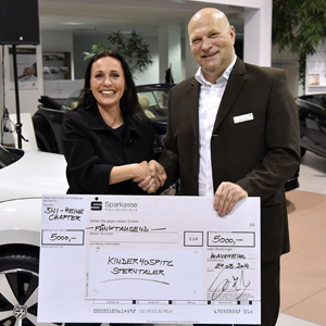 BNI-Chapter übergibt 5000 EURO-Scheck an Sterntaler e.V.