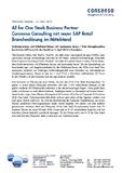 All for One Steeb Business Partner Consenso Consulting mit neuer SAP Retail Branchenlösung im Mittelstand