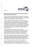Weltpremiere: InPrint 2014, die erste Fachmesse für industriellen Druck, eröffnet heute in Hannover