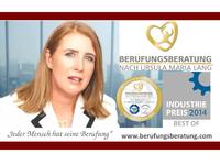Berufungsberatung nach Ursula Maria Lang® ausgezeichnet mit dem „Deutschen Industrie Preis 2014 – Best of Dienstleistung!