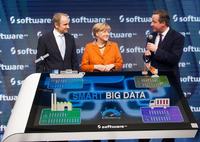 CeBIT 2014: Angela Merkel bei der Software AG im WLAN von Meru Networks