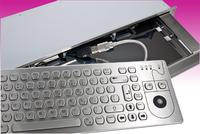 Verschluss-Sache: KSS-19 Tastaturschublade mit Edelstahlfront