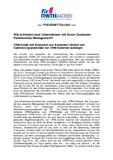 Wie zufrieden sind Unternehmen mit ihrem Customer-Relationship-Management?