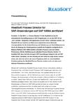 ReadSoft Process Director für SAP-Anwendungen auf SAP HANA zertifiziert