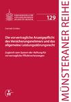 Buchtipp: Die vorvertragliche Anzeigepflicht des Versicherungsnehmers und das allgemeine Leistungsstörungsrecht