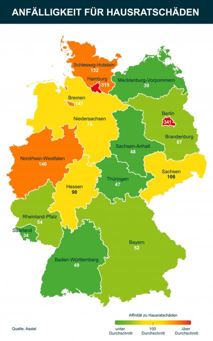 Einbruchdiebstahl größte Bedrohung für Hausrat der Deutschen (FOTO)