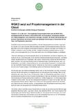 WGKD setzt auf Projektmanagement in der Cloud