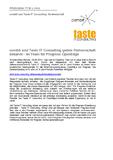 combit und Taste IT Consulting geben Partnerschaft bekannt – Im Team für Progress OpenEdge