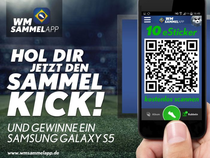 Brandaktuelle WM Sammelapp startet am 3. Juni 2014