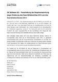 GK Software AG – Verschiebung der Hauptversammlung wegenÄnderung des Geschäftsberichtes 2013 und des Quartalsabschlusses 2014