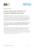 Empolis unter den TOP 100?DBTA: The Companies That Matter Most in Data?