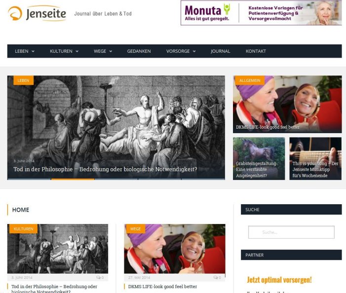„Gott ist tot“ – Das Online-Journal „Jenseite“ betrachtet das Thema Tod aus einem philosophischen Blickwinkel