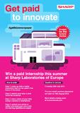 Sharp Europe startet innovativen Wettbewerb zum zweiten Jahr in Folge – Gewinner erhält ein bezahltes Sommerpraktikum bei den Sharp Laboratories of Europe Sharp Europe startet innovativen Wettbewerb zum zweiten Jahr in Folge – Gewinner erhält ein bezahltes Sommerpraktikum bei den Sharp Laboratories of Europe