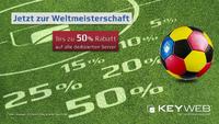 Keyweb: Zur WM bis zu 50% Motivations-Rabatt auf dedizierte Server