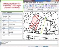 Bearbeiten von technischen Zeichnungen und Bauplänen mit RxSpotlight EDIT R14.0