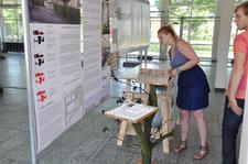 Bauarbeiten im Atrium – Ausstellung auf der Kreativbaustelle