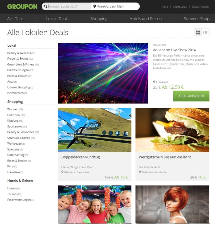 Groupon launcht Lifestyle-Marktplatz – Überarbeitete Website in neuem Design