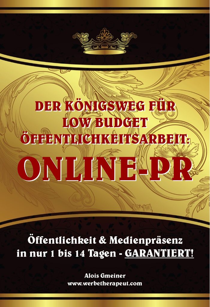 Bestseller des Pressetherapeuten bei Amazon-Kindle: „Königsweg Online-PR“