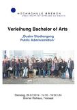 Erster Absolventenjahrgang des Dualen Studiengangs Public Administration erhalten akademischen Grad „Bachelor of Arts“