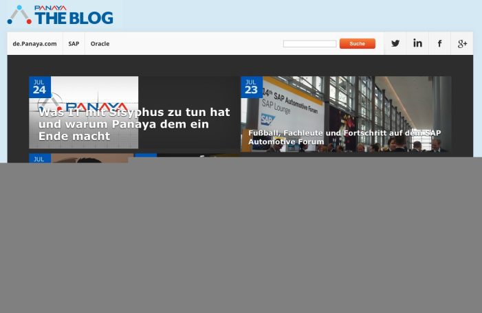 Blog Launch: Panaya teilt seine Cloud-Intelligenz Blog Launch: Panaya teilt seine Cloud-Intelligenz