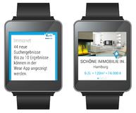 Clevere Echtzeit-Immobiliensuche auf dem Handgelenk: Immonet launcht App für Smartwatch-Betriebssystem