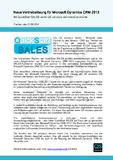 Neue Vertriebslösung für Microsoft Dynamics CRM 2013