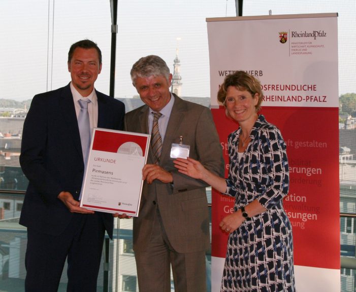 Auszeichnung für Pirmasens beim Landeswettbewerb „Mittelstandsfreundliche Kommunen 2014“