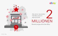 Als erster deutscher eBay-Händler erreicht ATP- Autoteile zwei Millionen Bewertungspunkte