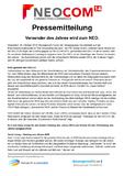 Versender des Jahres wird zum NEO