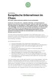 Europäische Unternehmen im Chaos