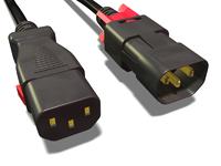 Doppelt gesichert hält bestens: Stromkabel mit beidseitiger Anschlusssicherung schützt vor Unterbrechung der Stromversorgung und Downtime bei IT-Geräten