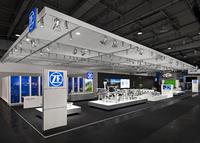 Messebau Keck inszeniert ZF Friedrichshafen auf drei Leitmessen der Mobilität