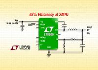 Neues von setron: LT8609: 2 A-Synchron-DC/DC-Abwärtsregler mit 93 % Wirkungsgrad