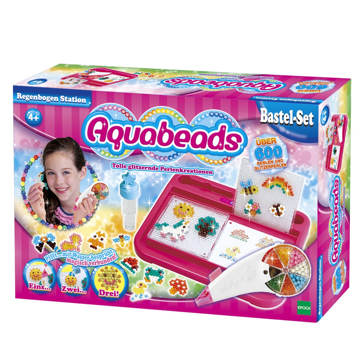 EPOCH Traumwiesen mit Deutschlandpremiere auf der Spielwarenmesse: Der neue Bastelspaß Aquabeads animiert Kinder zu fantasievollen Kunstwerken