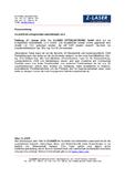 Z-LASER mit erfolgreichem Geschäftsjahr 2014